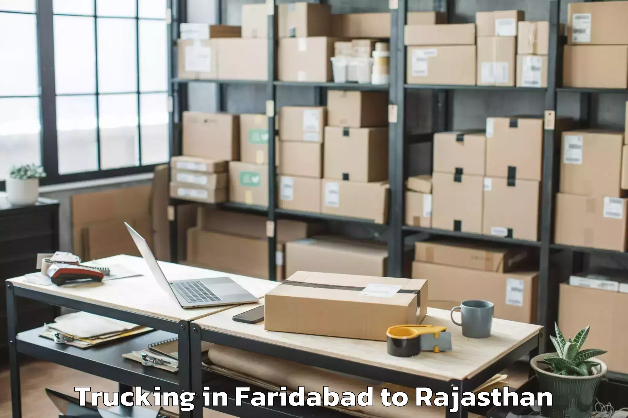 Get Faridabad to Dungarpur Trucking